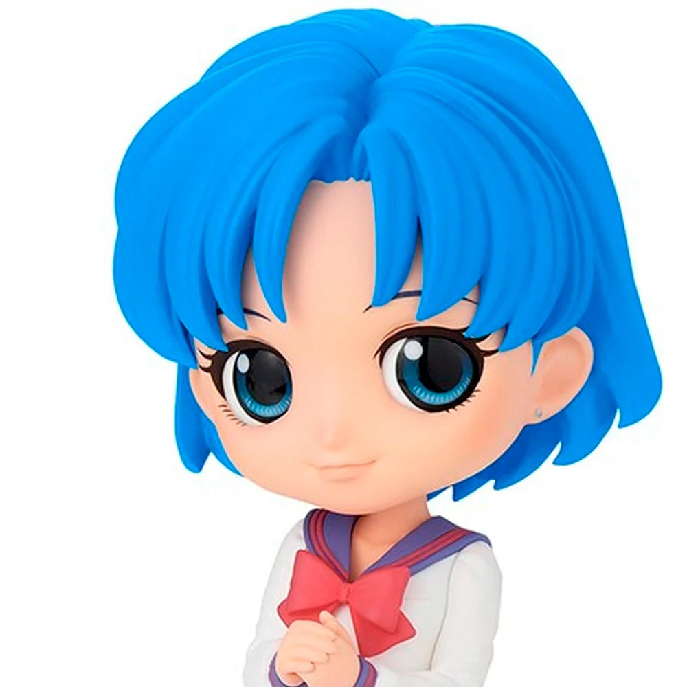 Bandai Qposket Ami Mizuno Sailor Moon Pretty Guardian Figura de Colección (Open Box)