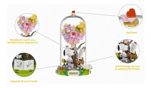 Pantasy Snoopy Art World Maqueta Armable