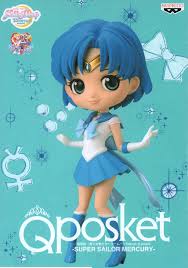 Bandai Qposket Super Sailor Mercury Sailor Moon Pretty Guardian Figura de Colección (Open Box)