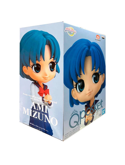 Bandai Qposket Ami Mizuno Sailor Moon Pretty Guardian Figura de Colección (Open Box)