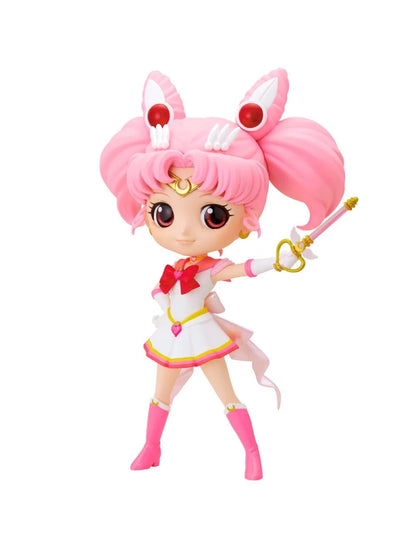 Bandai Qposket Super Sailor Chibi Moon Sailor Moon Pretty Guardian Figura de Colección (Open Box)