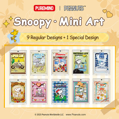 Puremind Snoopy Mini Art Cuadro Acrílico Blind Box