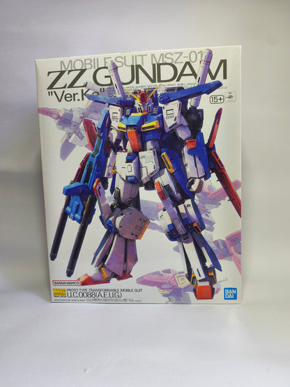 Caja del kit MG 1/100 ZZ Gundam Ver. Ka de Bandai
