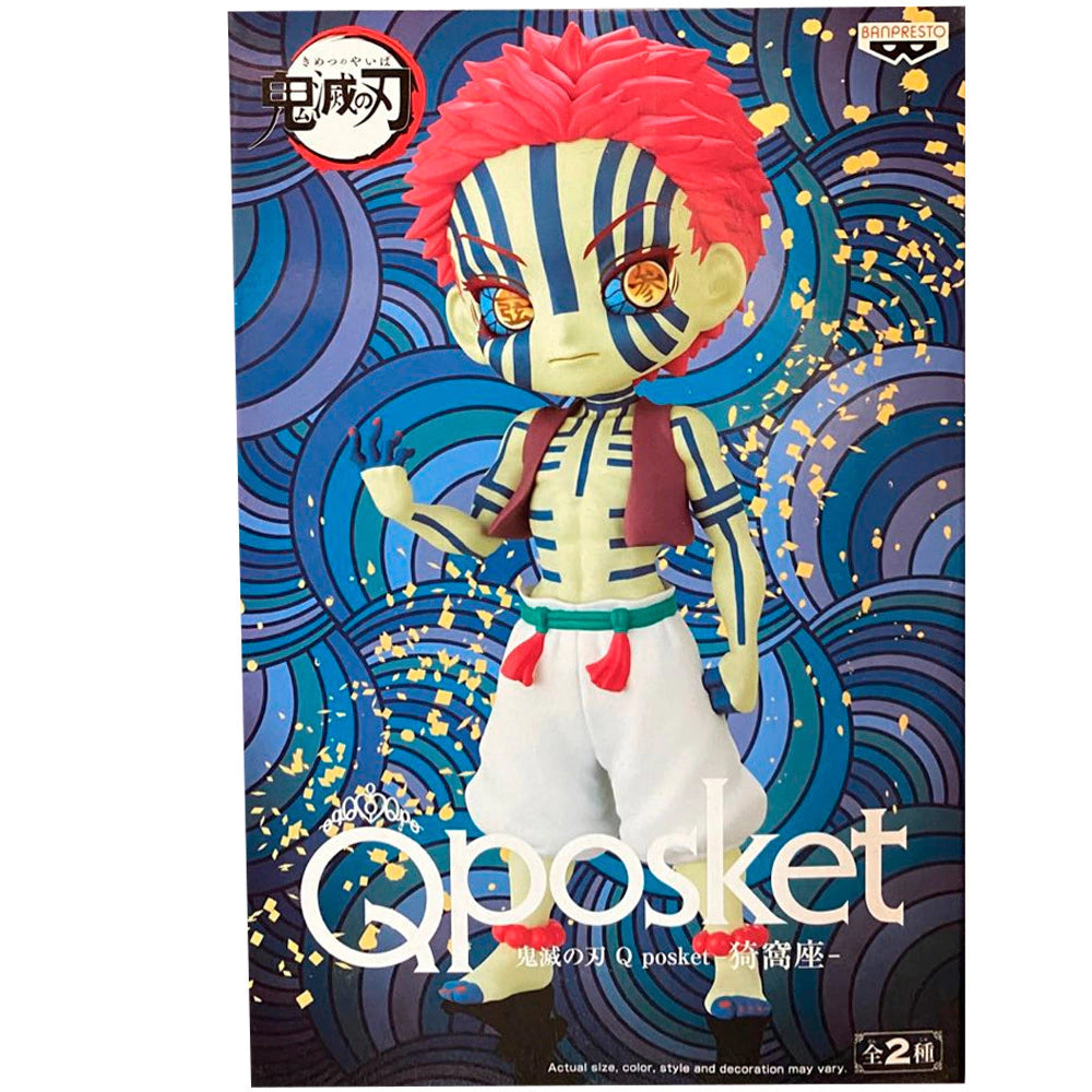 Bandai Qposket Akaza Demon Slayer Ver. A Figura de Colección (Open Box)