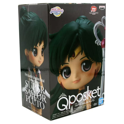Bandai Qposket Super Sailor Pluto Sailor Moon Pretty Guardian Figura de Colección (Open Box)