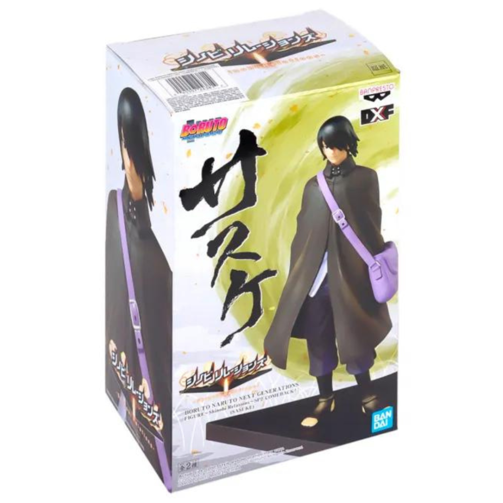Banpresto Sasuke Uchiha Naruto Shinobi Relations Figura de Colección (Open Box)