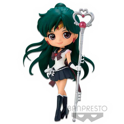 Bandai Qposket Super Sailor Pluto Sailor Moon Pretty Guardian Figura de Colección (Open Box)